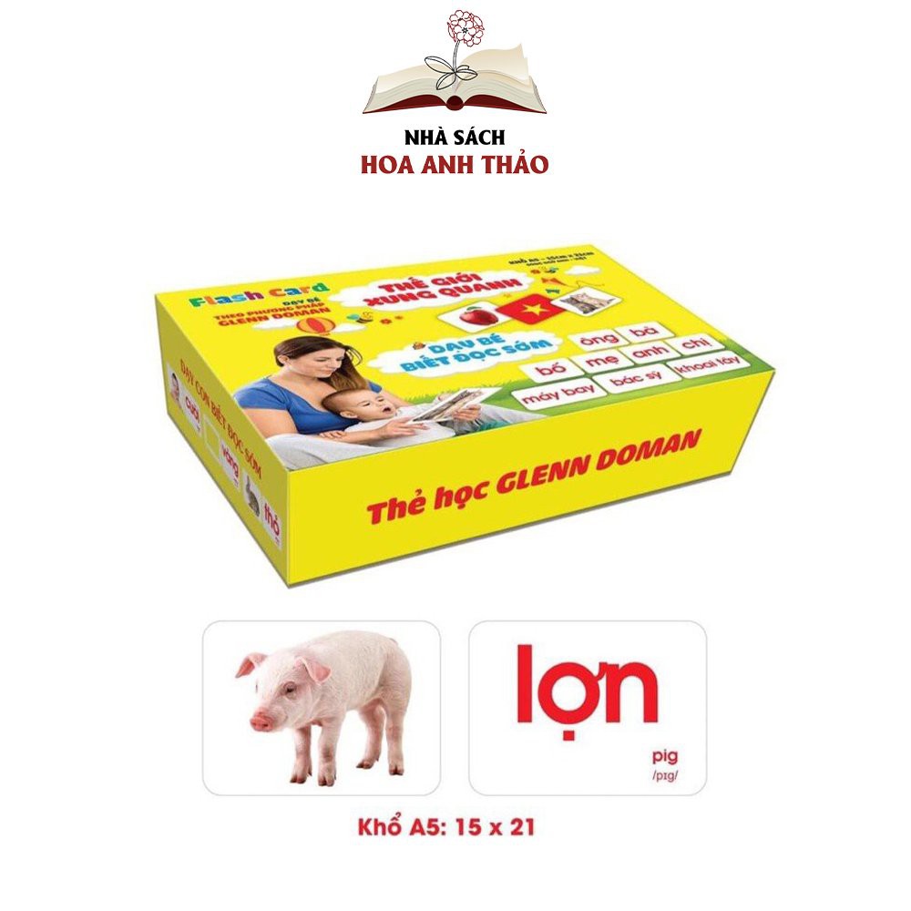 Bộ thẻ thông minh Flashcard Thế giới xung quanh Việt Hà phương pháp Glenn Doman