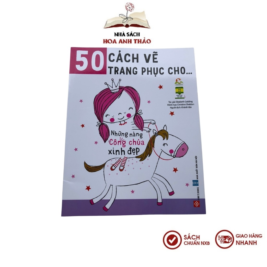 Sách - 50 Cách vẽ trang phục cho bé 3-9 tuổi - bộ 04 cuốn