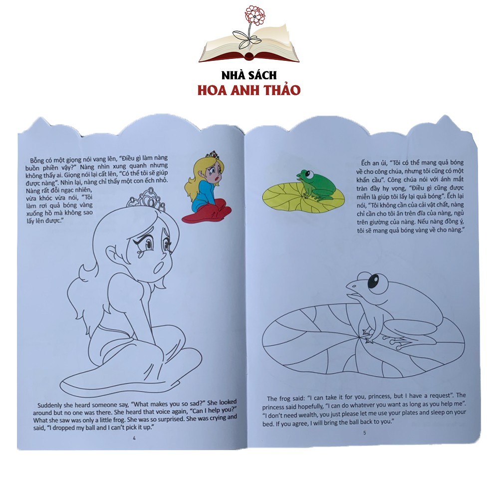 Sách - Bé tô màu và đọc truyện song ngữ Việt Anh
