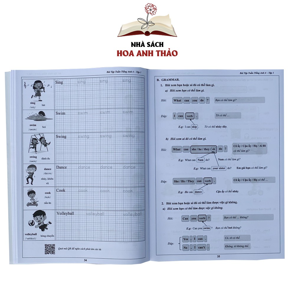 Sách - Bài tập tuần và đề kiểm tra Tiếng Anh 4 học kỳ 1