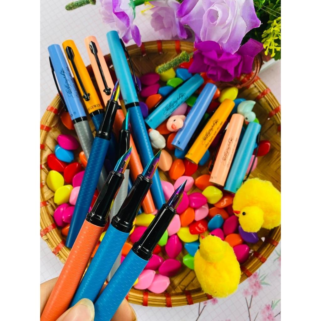 Bút máy luyện viết chữ đẹp ngòi tách đôi calligraphy 876