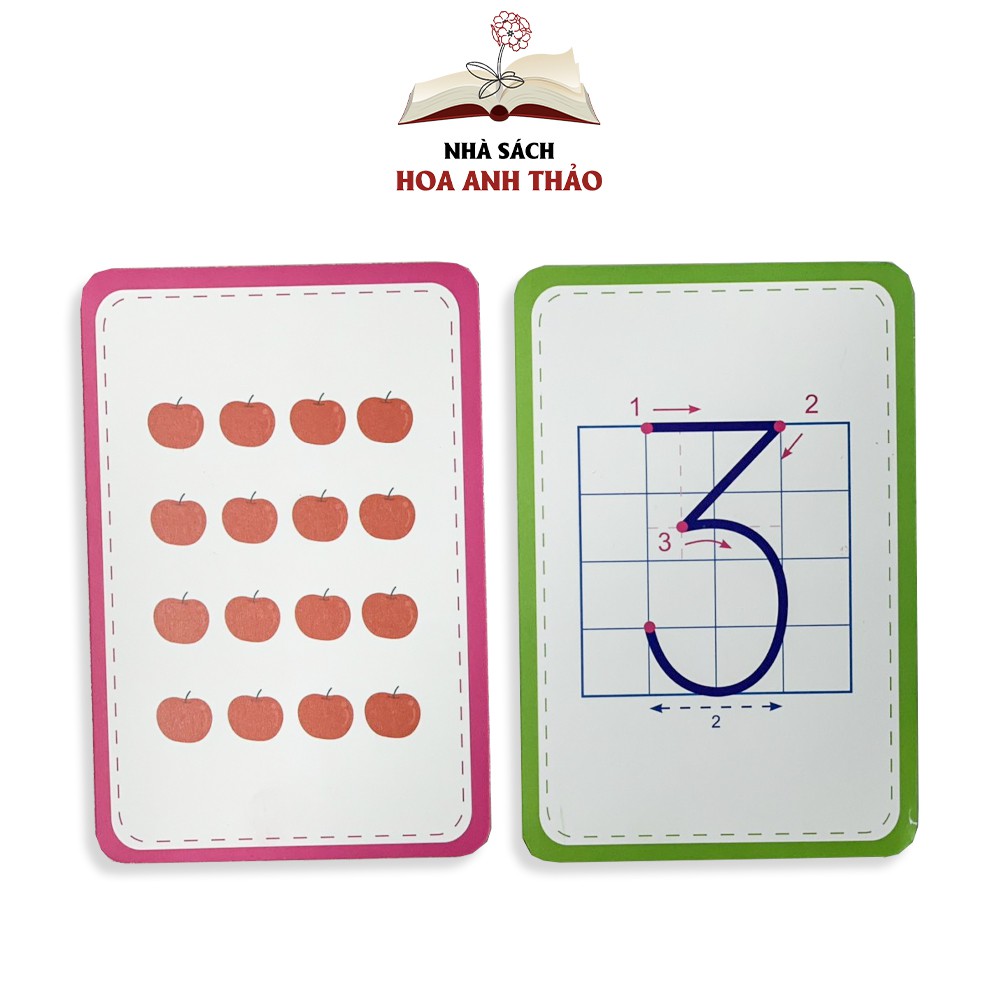 Bộ thẻ flashcard Việt Hà bé học toán dành cho trẻ từ 4 đến 6 tuổi
