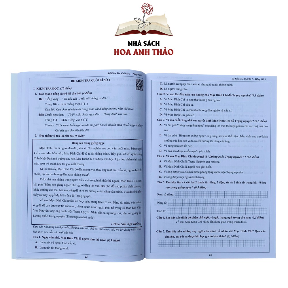 Sách - Bài tập tuần và đề kiểm tra Toán và Tiếng Việt lớp 5 học kỳ 1