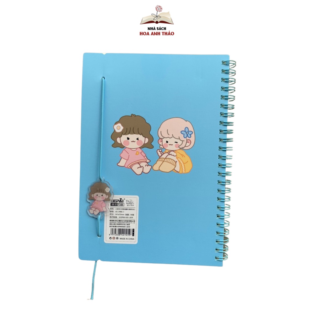 Sổ lò xo Good Memories , sổ tay ghi chép khổ A5 dòng kẻ ngang, chọn màu sắc