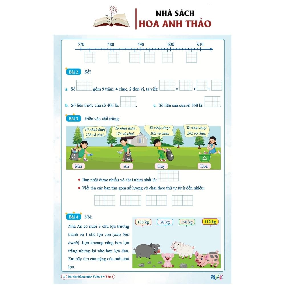 Sách- Combo BÀI TẬP HÀNG NGÀY TOÁN, TIẾNG VIỆT Lớp 3 CÁNH DIỀU KÌ 1