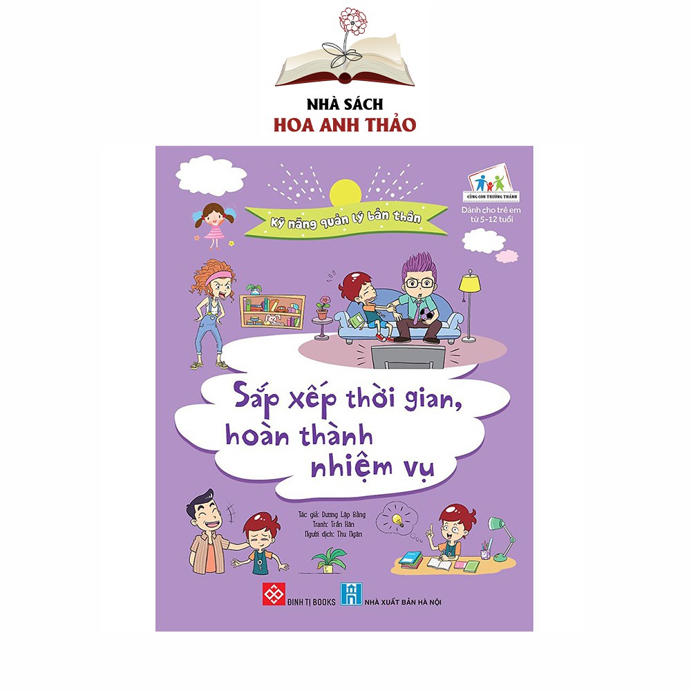 Sách Kỹ năng quản lý bản thân cho bé từ 5 đến 12 tuổi nhiều chủ đề (Bộ 8 quyển)