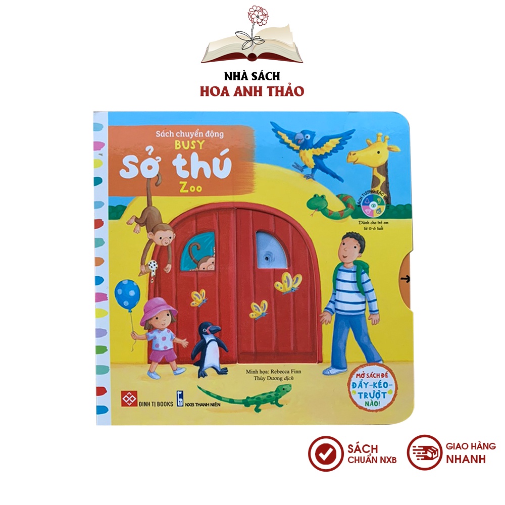 Sách chuyển động tương tác lật mở nhiều chủ đề cho bé