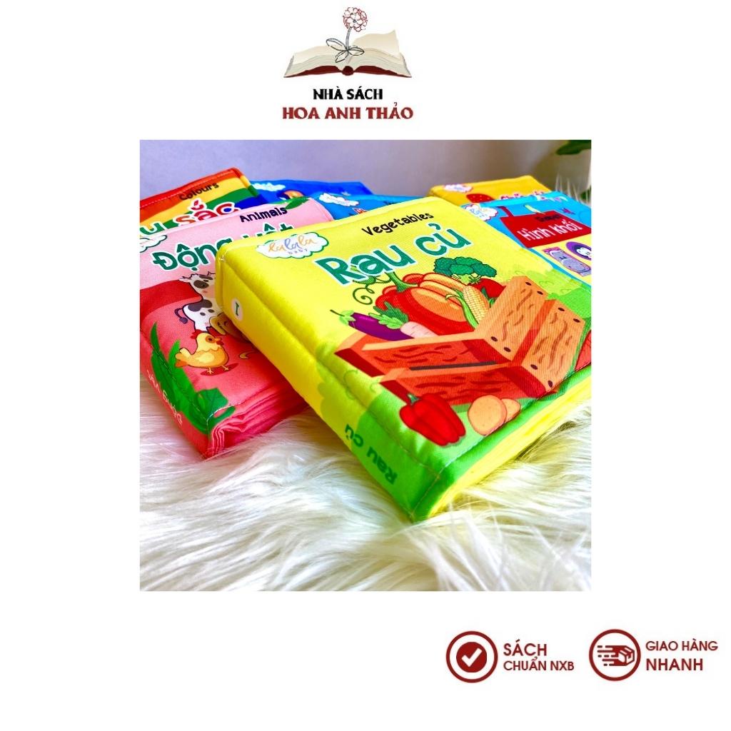 Sách vải Lalala baby, kích thích đa giác quan: My very first book, kích thước 15x15cm 12 trang