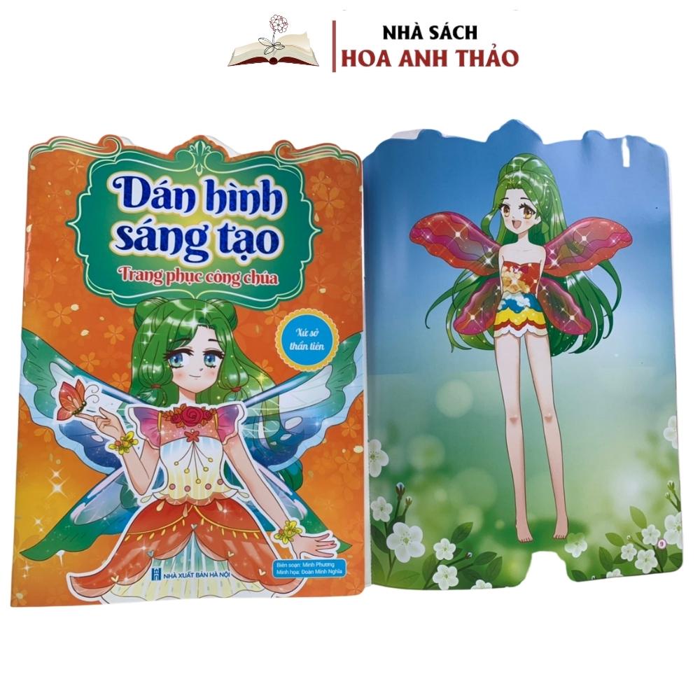 Sách Dán Hình Sáng Tạo Trang Phục Công Chúa Cho Bé Gái