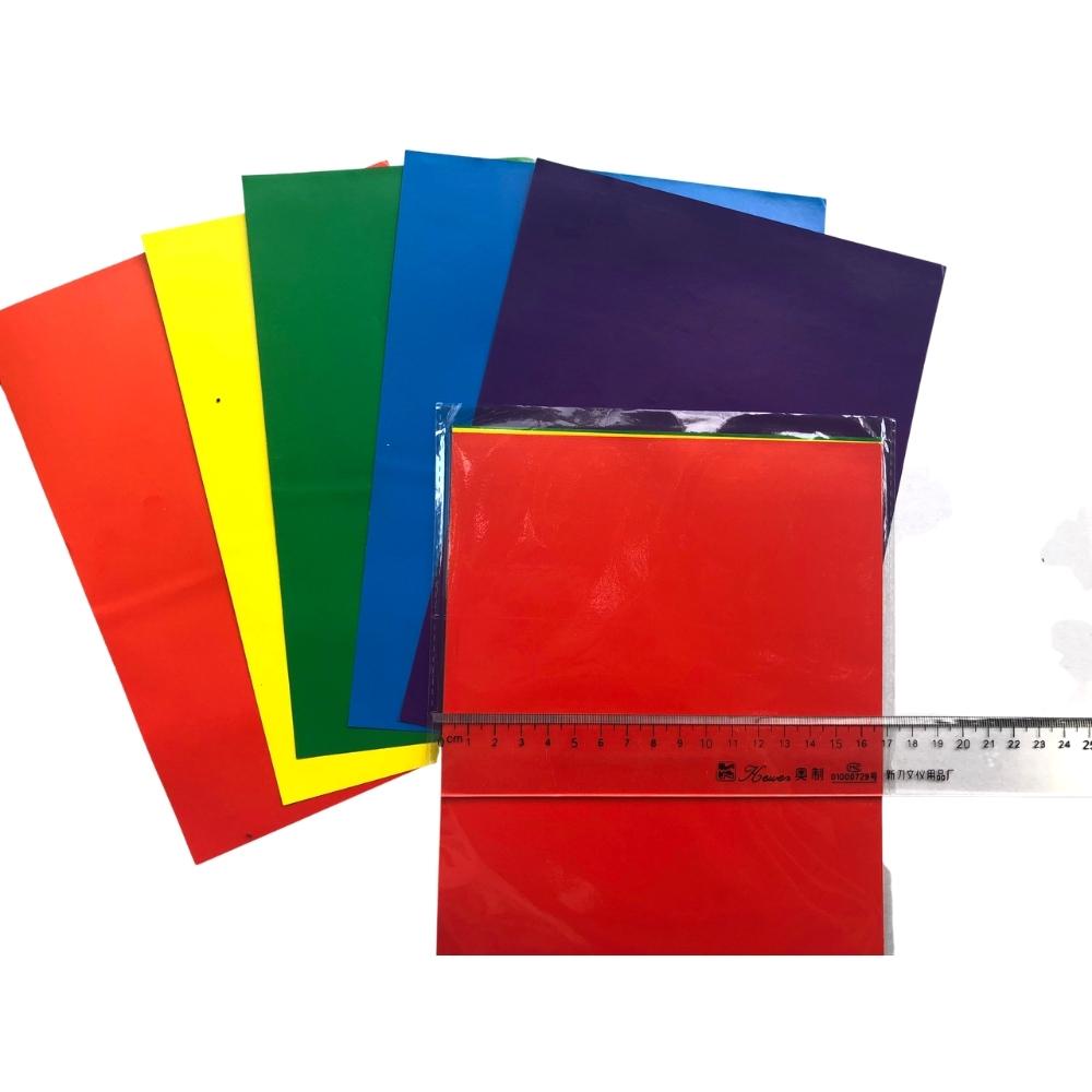 Giấy Thủ Công Nhiều Màu - khổ 17x22 cm - có decal bóc dán