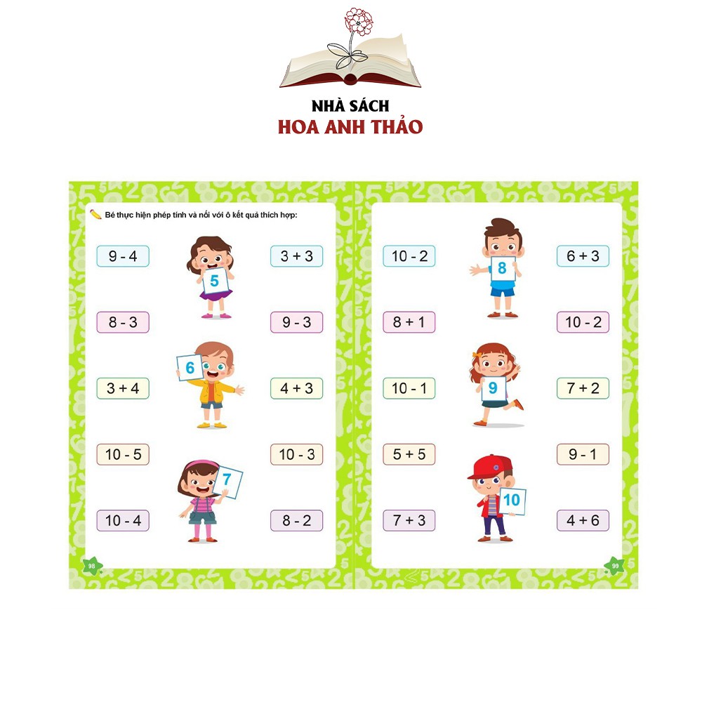 Sách Bé chinh phục Toán học dành cho trẻ 4 - 6 tuổi