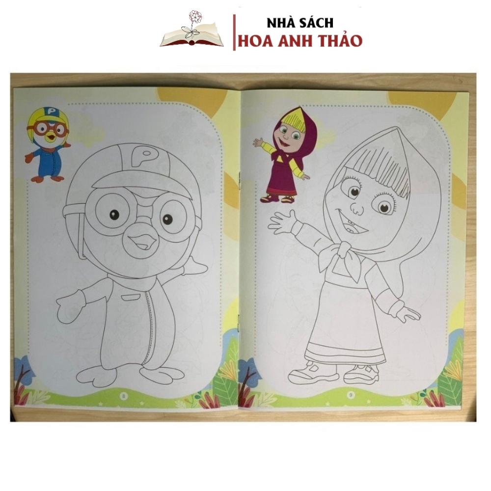 Sách Tô Màu - Bộ 20 Cuốn Tô Màu Cho Bé Nhiều Chủ Đề Cho Bé Thoả Sức Sáng Tạo