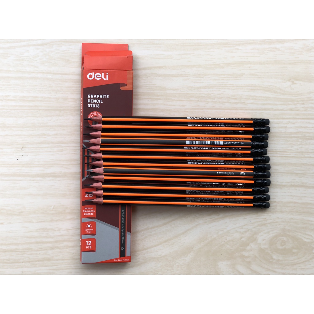 Bút Chì Gỗ 2B Deli 37013