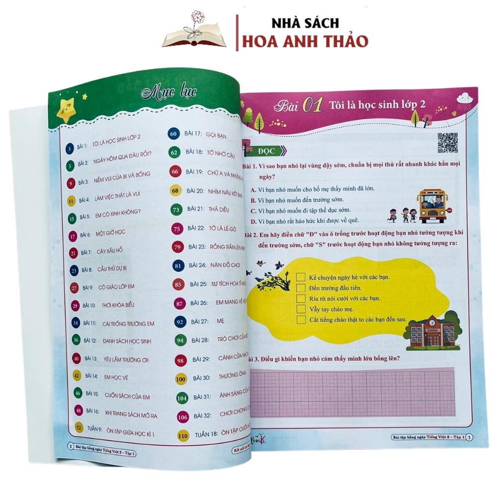 Sách - Combo Bài Tập Hằng Ngày Toán - Tiếng Việt Lớp 2 Tập 1 (Kết nối tri thức với cuộc sống)