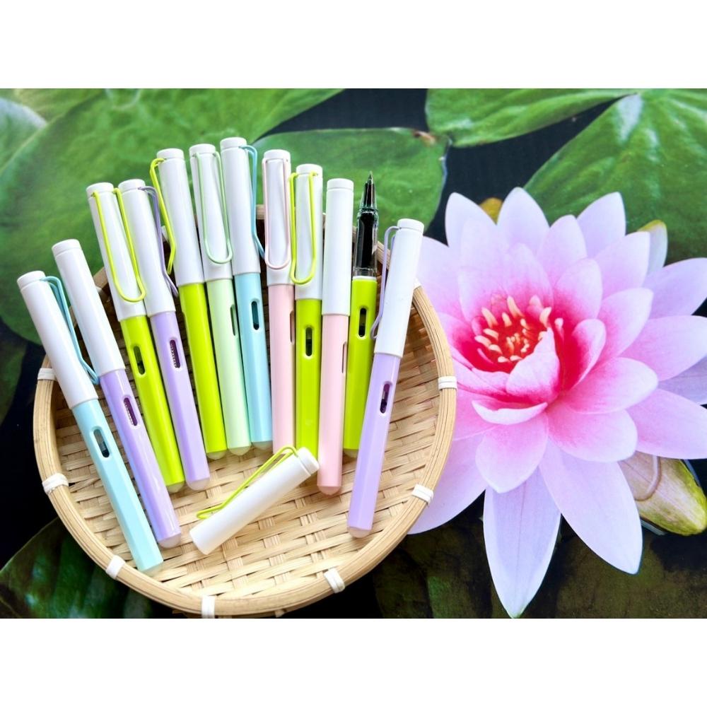 Bút Máy Xoá Được Thân Nhỏ T08 Ngòi Mài, có định vị cầm tay