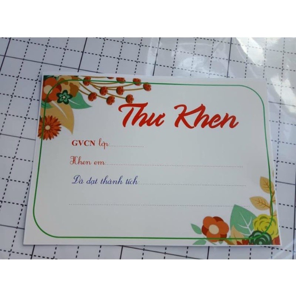 Thư Khen Thưởng Học Sinh