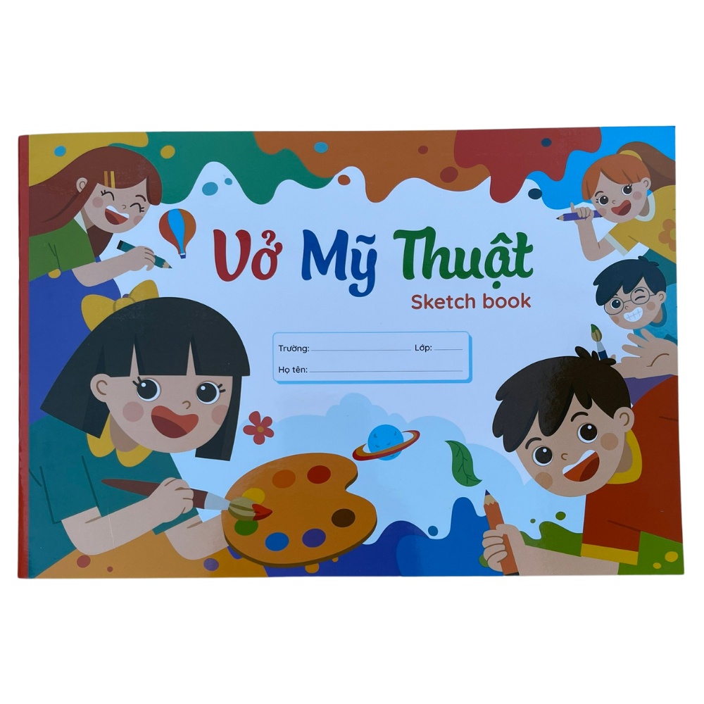 Vở Vẽ Mỹ Thuật Khổ A4 Định Lượng 100gsm, 40 Trang Cả Bìa