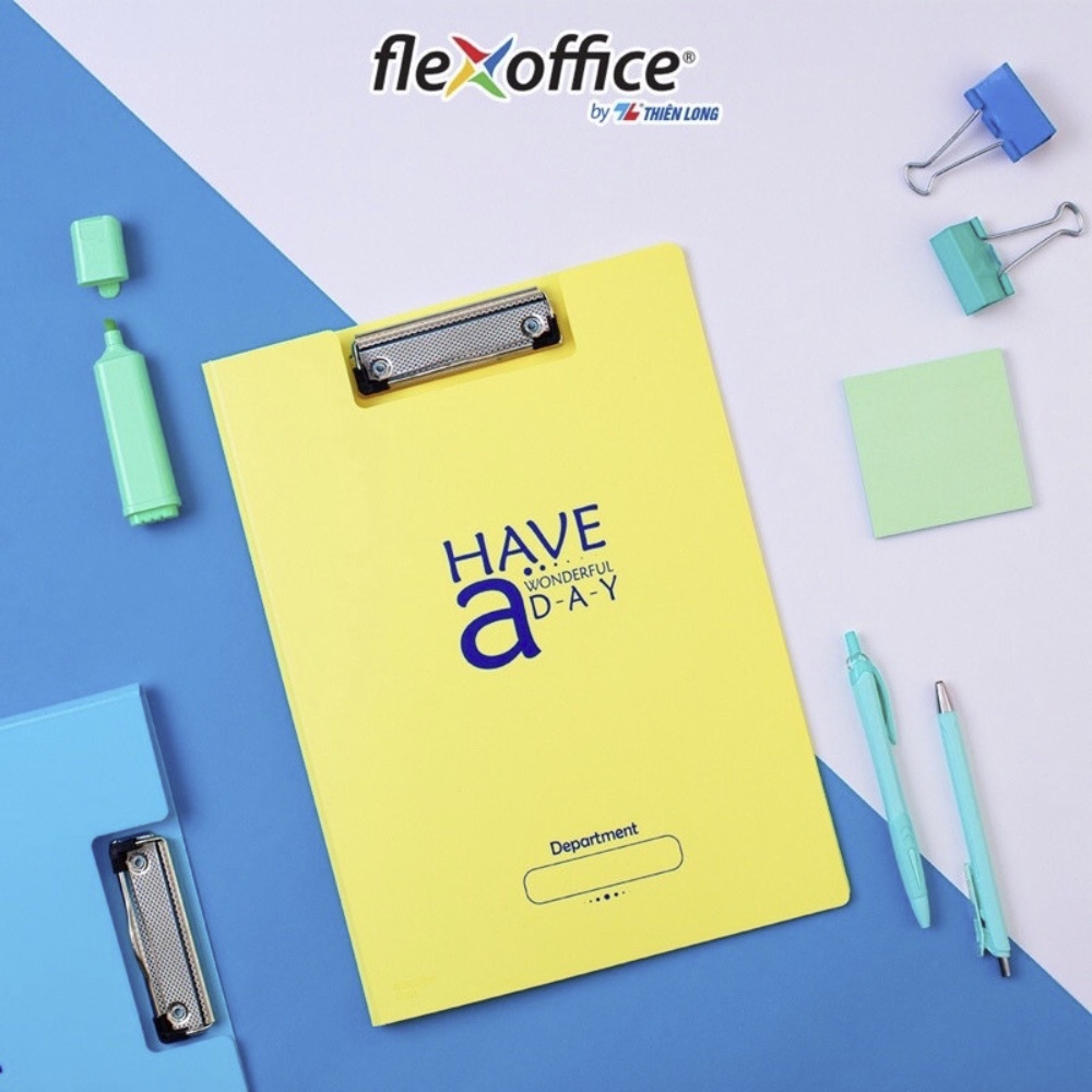 Bìa Trình Ký Kép Màu Pastel Nhựa PP Thiên Long Flexoffice FO-CB03