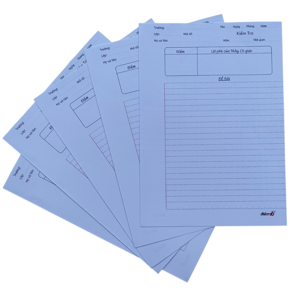 Giấy Kiểm Tra  Điểm 10 Thiên Long ( TP-GKT012, TP-GKT06 )