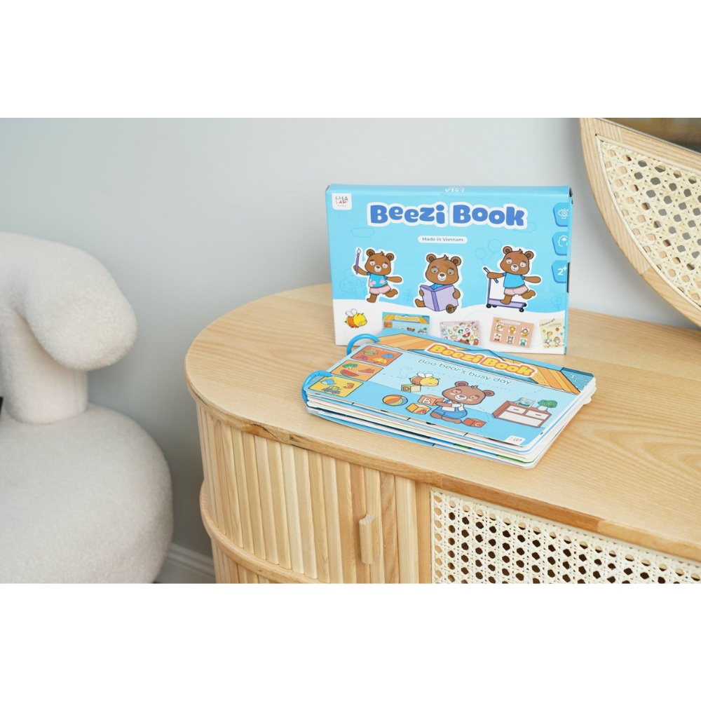 Học Liệu Bóc Dán Montessori  Busy Book Song Ngữ Anh Việt