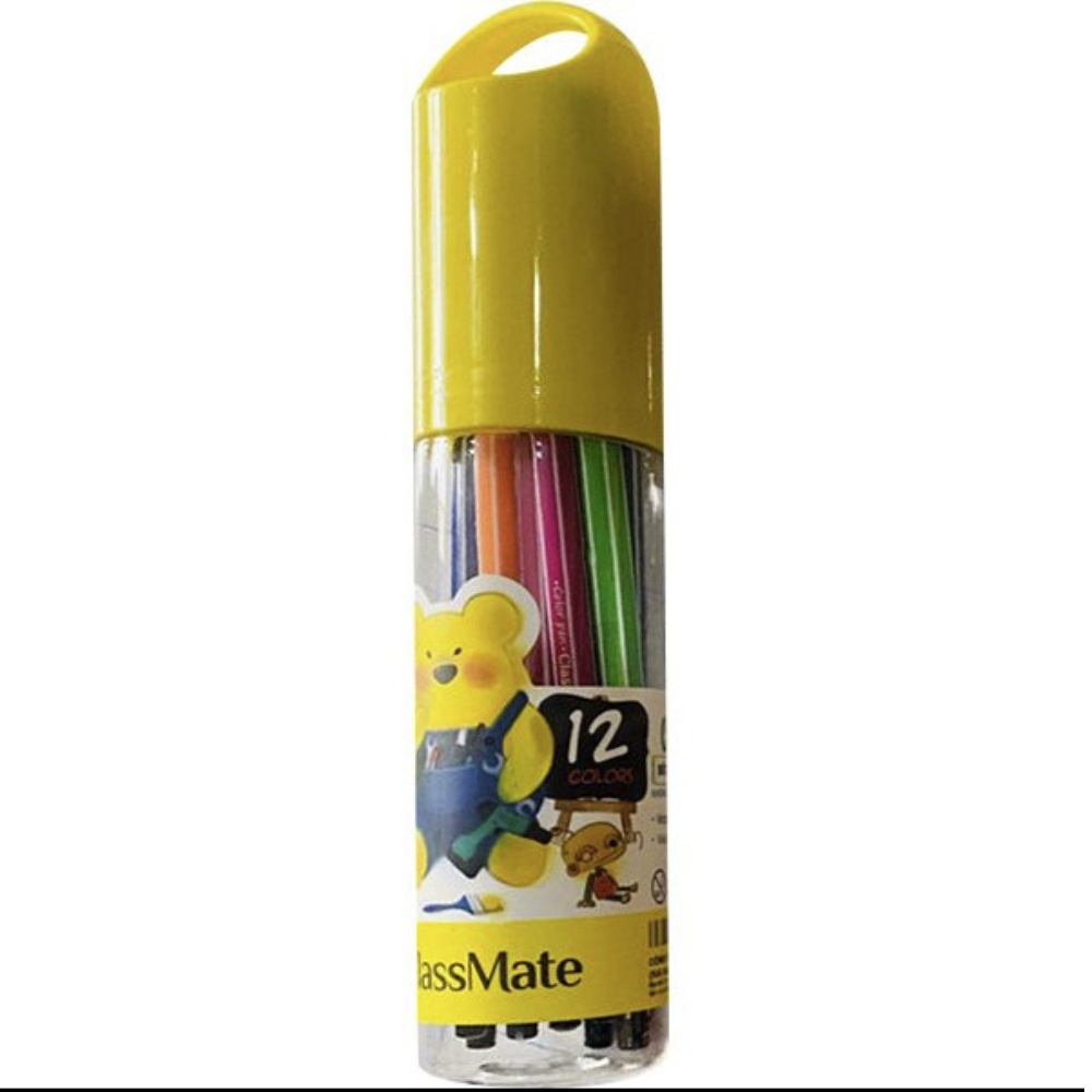 Bút Dạ Màu CLASSMATE Chất Liệu Cao Cấp, Ống 12/18/24 Chiếc CL-WC311/WC312/WC313