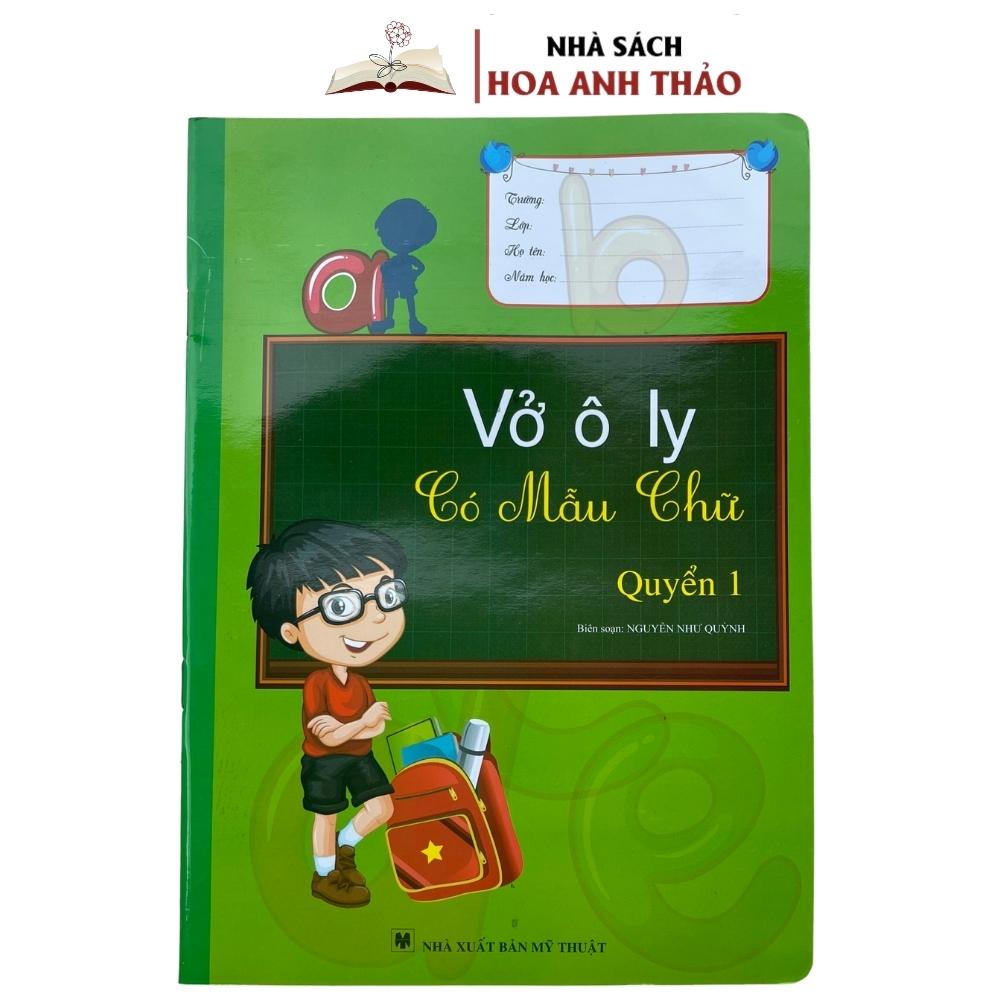 Sách - Bé Tập Viết Dành Cho Bé Chuẩn Bị Vào Lớp Một Và Vở Ô Ly Có Mẫu Chữ ( Tập 1 )