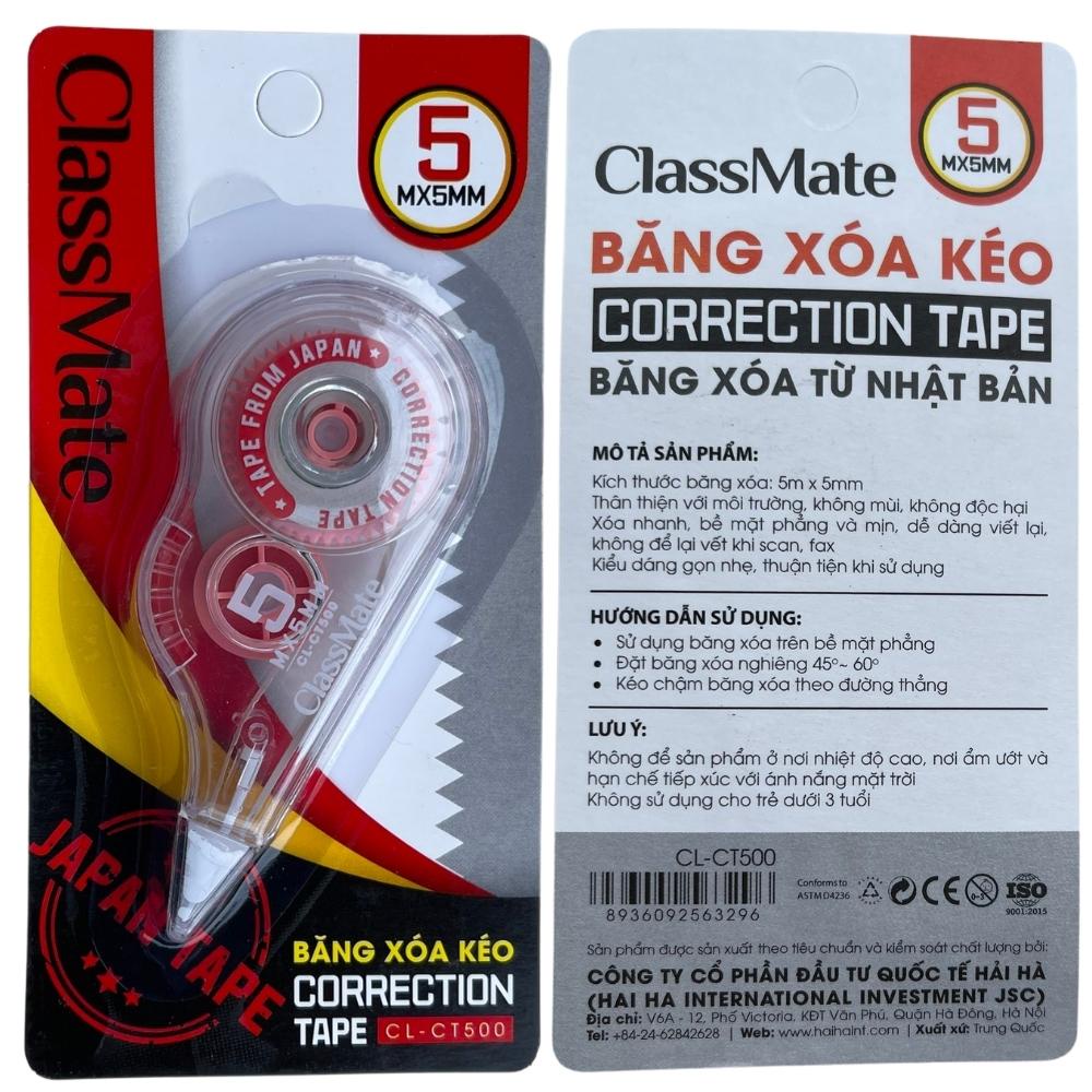 Bút Xóa Băng Kéo CLASSMATE Thiết Kế Nhỏ Gọn CL-CT500 CT120