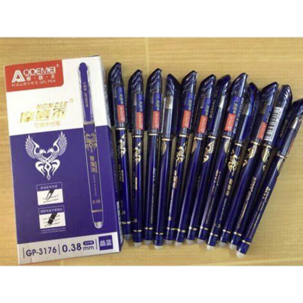 Bút Bi Gel Tẩy Xoá Được AODEMEI GP - 3176 Nét 0.38mm ( Hộp 12 Cây )