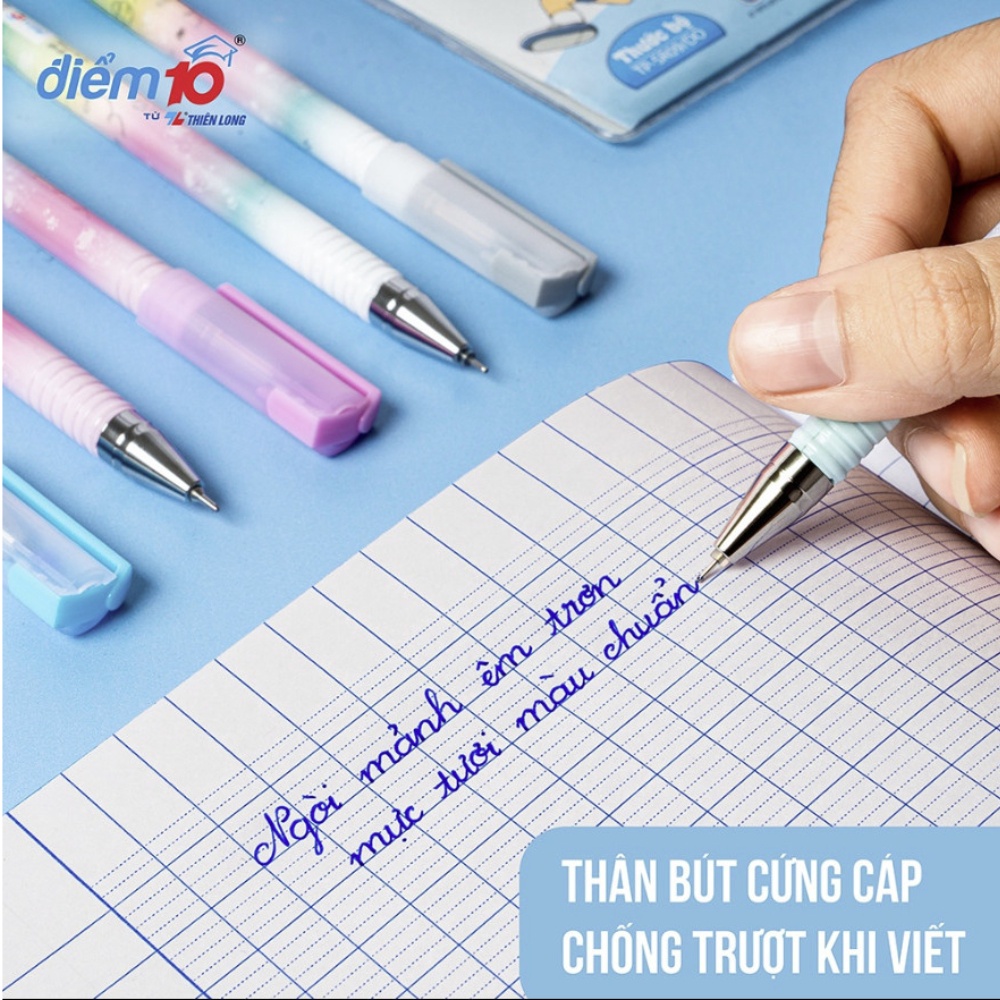Bút Gel Smooth Flowing Gel Ink Thiên Long Điểm 10 Nét 0.5mm TP-GEL039