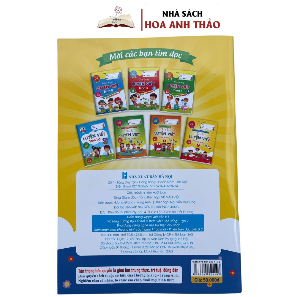 Sách - Cẩm Nang Luyện Viết Tròn Li Phiên Bản 5.0 Bộ Kết Nối