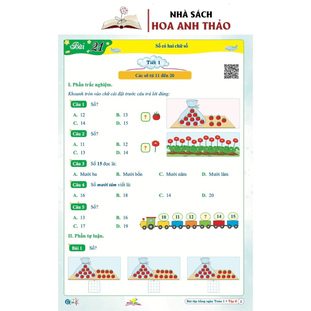 Combo 2 quyển Bài Tập Hàng Ngày Toán Và Tiếng Việt Lớp 1 Bộ Kết Nối Tri Thức Với Cuộc Sống Tập 2