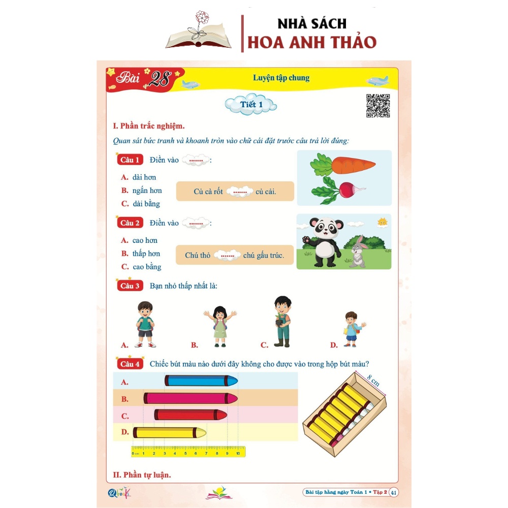 Combo 2 quyển Bài Tập Hàng Ngày Toán Và Tiếng Việt Lớp 1 Bộ Kết Nối Tri Thức Với Cuộc Sống Tập 2