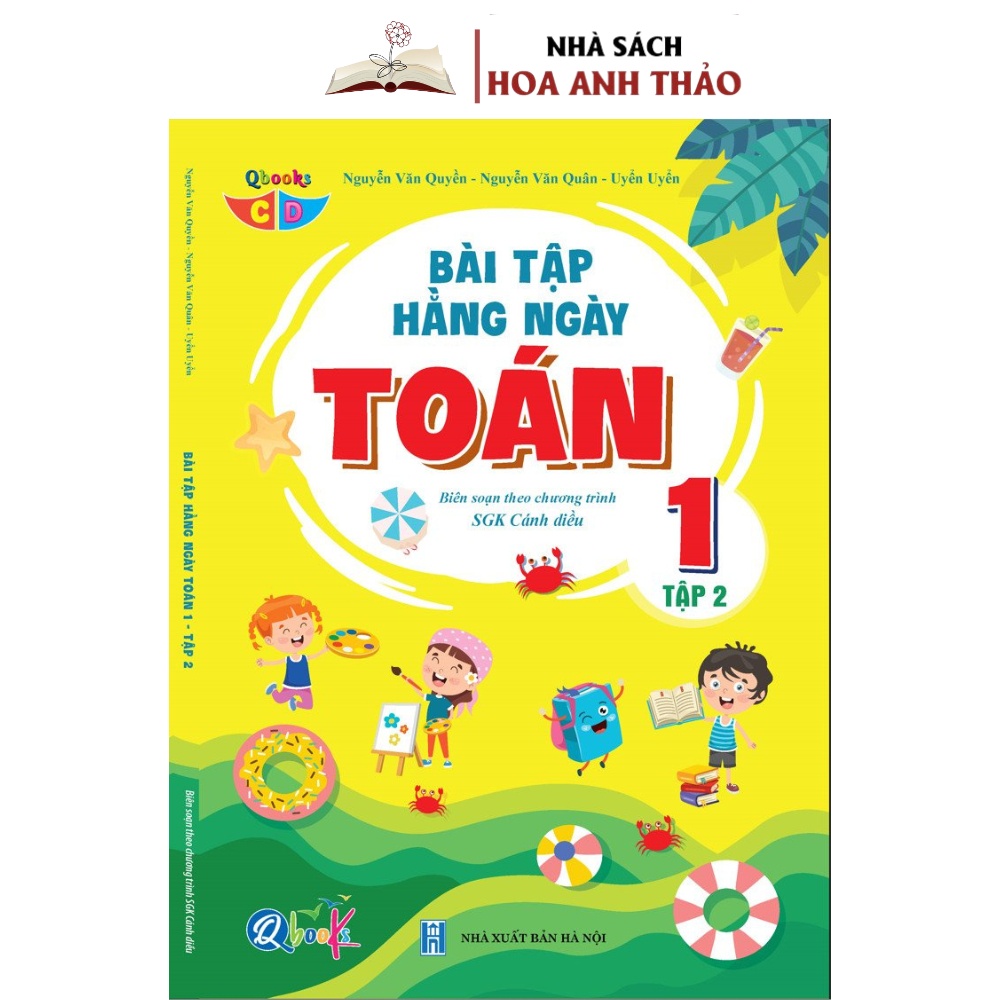 Sách - Combo Bài Tập Hàng Ngày Toán Và Tiếng Việt Lớp 1 - Cánh Diều - Tập 2