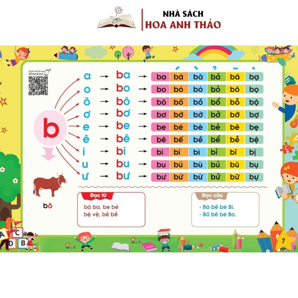 Sách - Tập Đánh Vần Tiếng Việt Phiên Bản Tương Tác Nghe Đọc