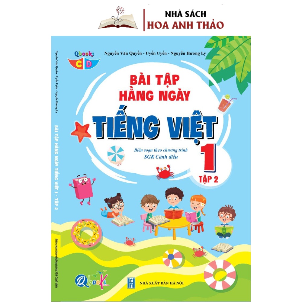 Sách - Combo Bài Tập Hàng Ngày Toán Và Tiếng Việt Lớp 1 - Cánh Diều - Tập 2