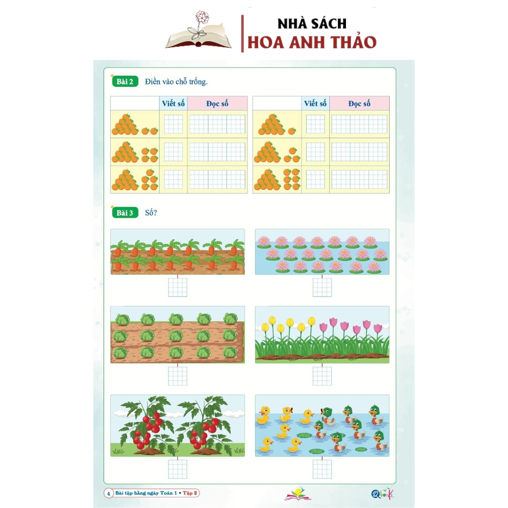 Combo 2 quyển Bài Tập Hàng Ngày Toán Và Tiếng Việt Lớp 1 Bộ Kết Nối Tri Thức Với Cuộc Sống Tập 2