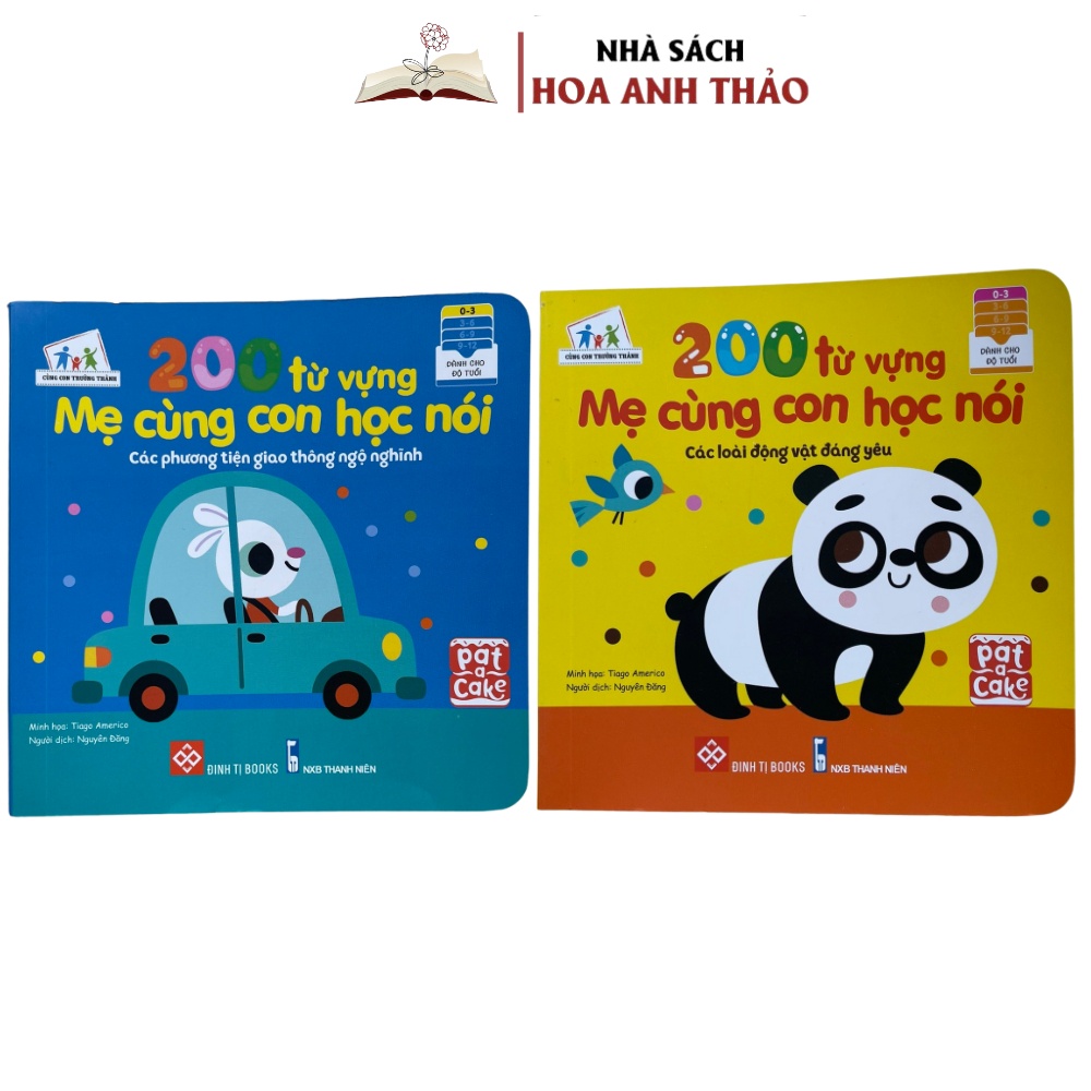 Sách - 200 Từ Vựng Mẹ Cùng Con Học nói
