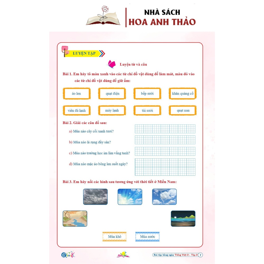 Sách - Combo Bài Tập Hàng Ngày Toán Và Tiếng Việt Lớp 2 Bộ Kết Nối Tri Thức Cuộc Sống Tập 2