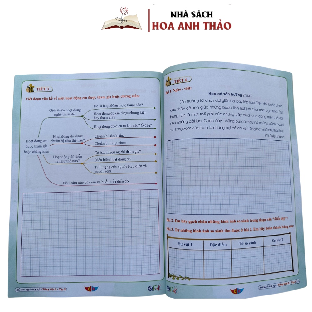 Sách - Combo Bài Tập Hàng Ngày Toán Và Tiếng Việt Lớp 3 - Cánh Diều - Tập 2