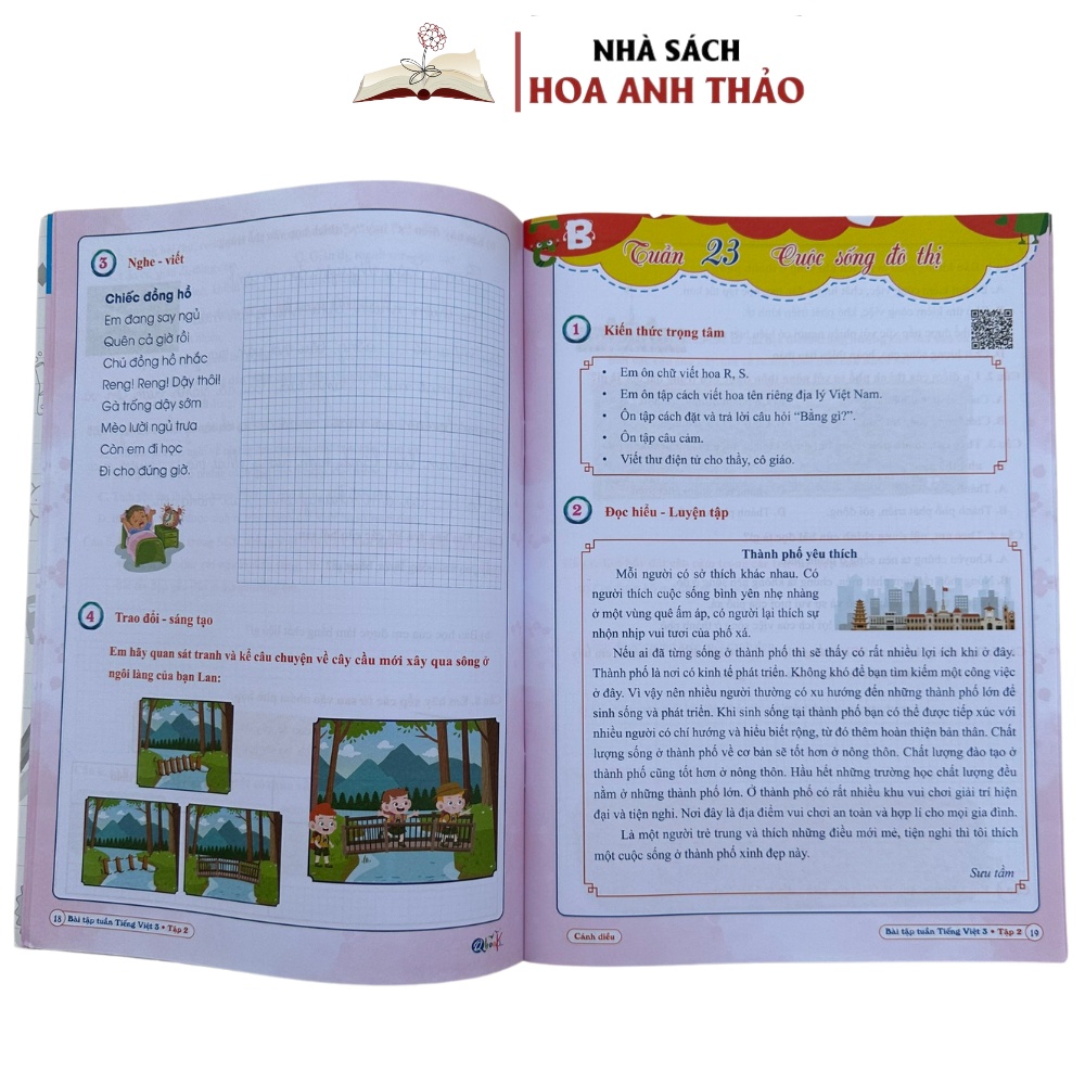 Sách - Combo Bài Tập Tuần Và Đề Kiểm Tra Toán - Tiếng Việt Lớp 3 Cánh Diều Học Kì 2