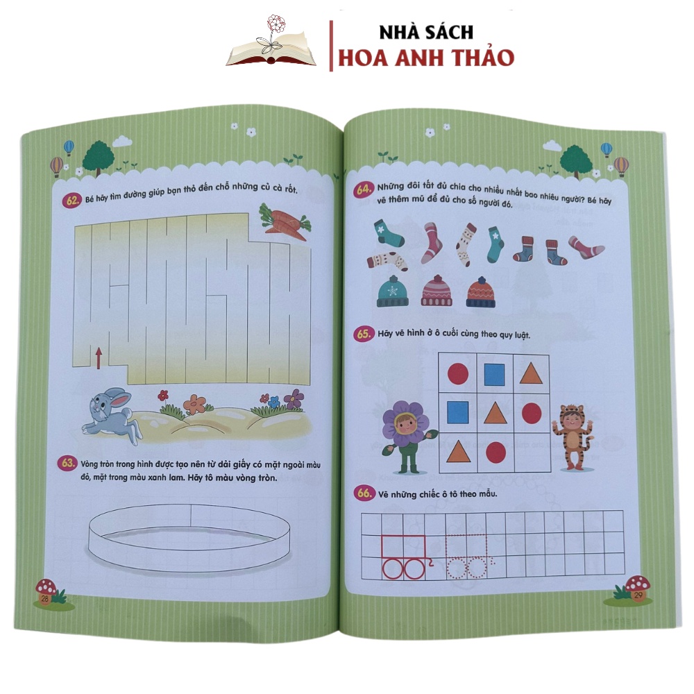 Sách - Trò Chơi Toán Học Rèn Luyện Tư Duy 3 - 6 Tuổi ( Bộ 2 Quyển )