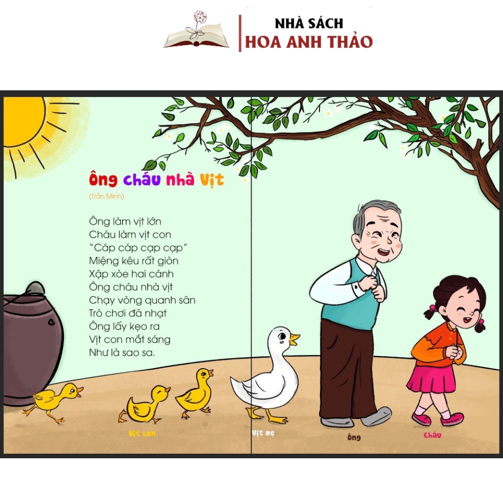 Sách - Thơ Cho Bé Học Nói - Giúp Bé Phát Triển Ngôn Ngữ Và Giao Tiếp - Phát Triển IQ, EQ