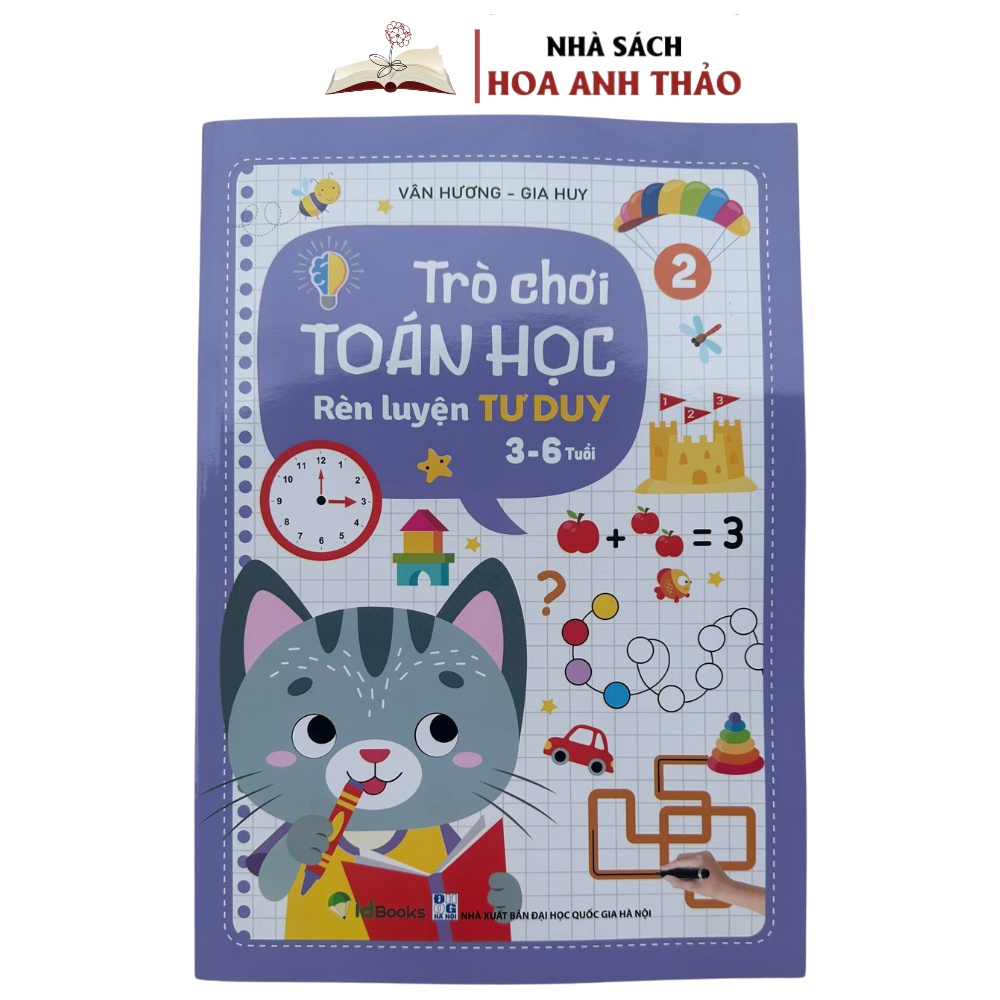 Sách - Trò Chơi Toán Học Rèn Luyện Tư Duy 3 - 6 Tuổi ( Bộ 2 Quyển )
