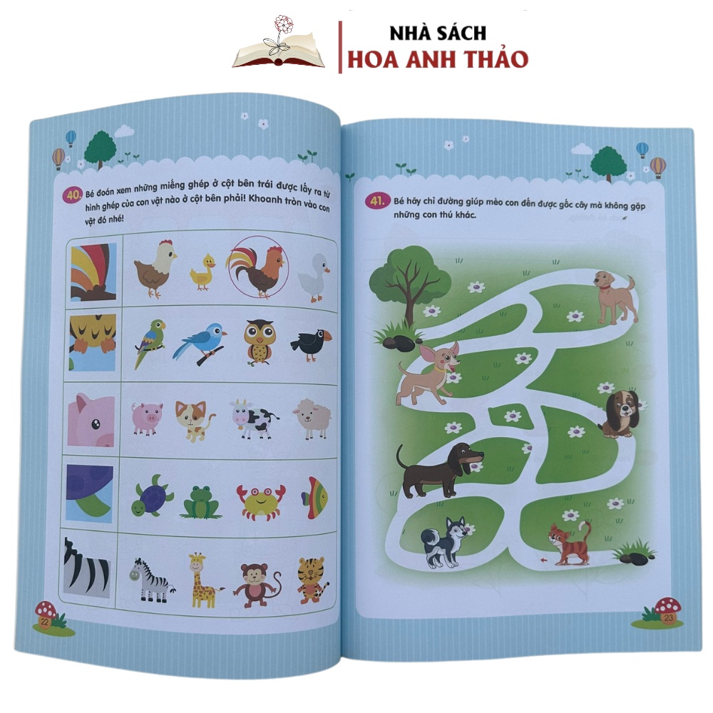 Sách - Trò Chơi Toán Học Rèn Luyện Tư Duy 3 - 6 Tuổi ( Bộ 2 Quyển )