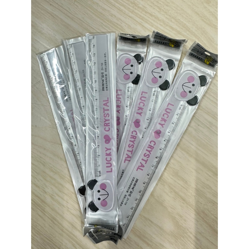 Thước Kẻ Nhựa Cho Học Sinh Hình Động Vật Dài 15cm