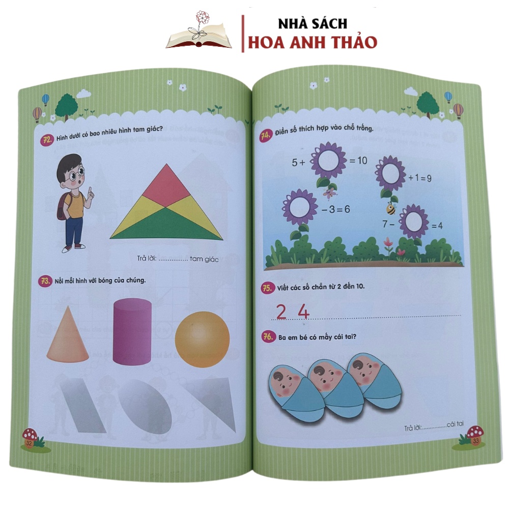 Sách - Trò Chơi Toán Học Rèn Luyện Tư Duy 3 - 6 Tuổi ( Bộ 2 Quyển )