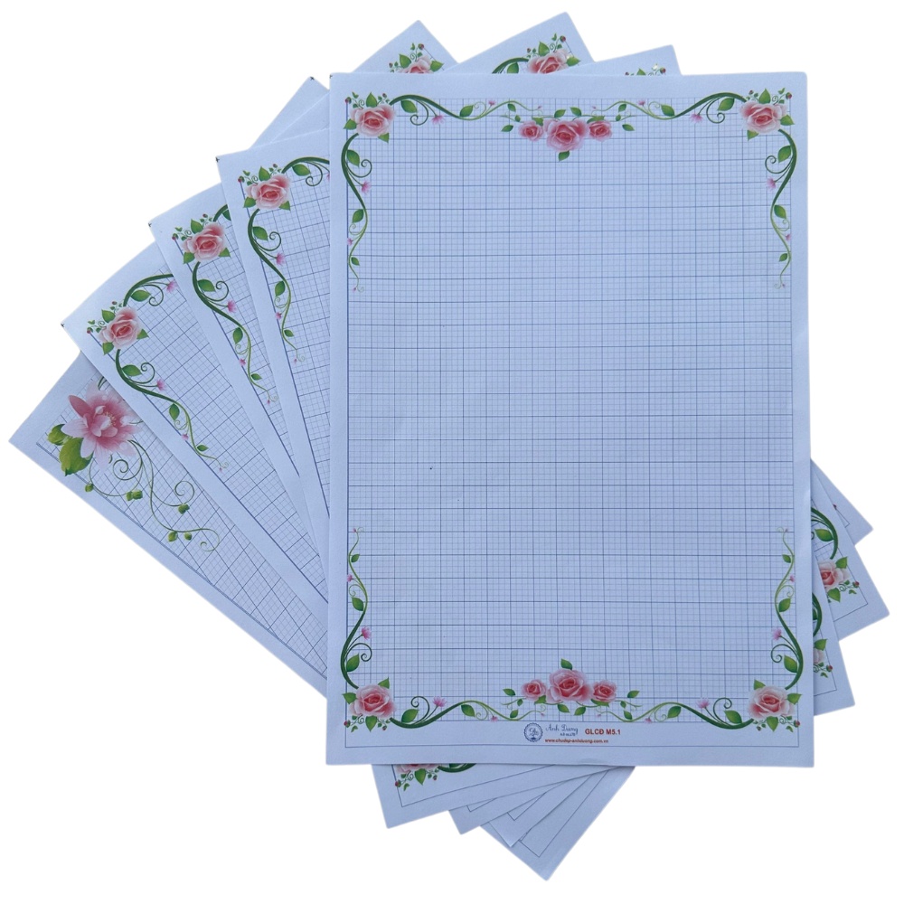 Sét 20 Tờ Giấy Luyện Viết Chữ Đẹp Và Bài Thi Chữ Đẹp