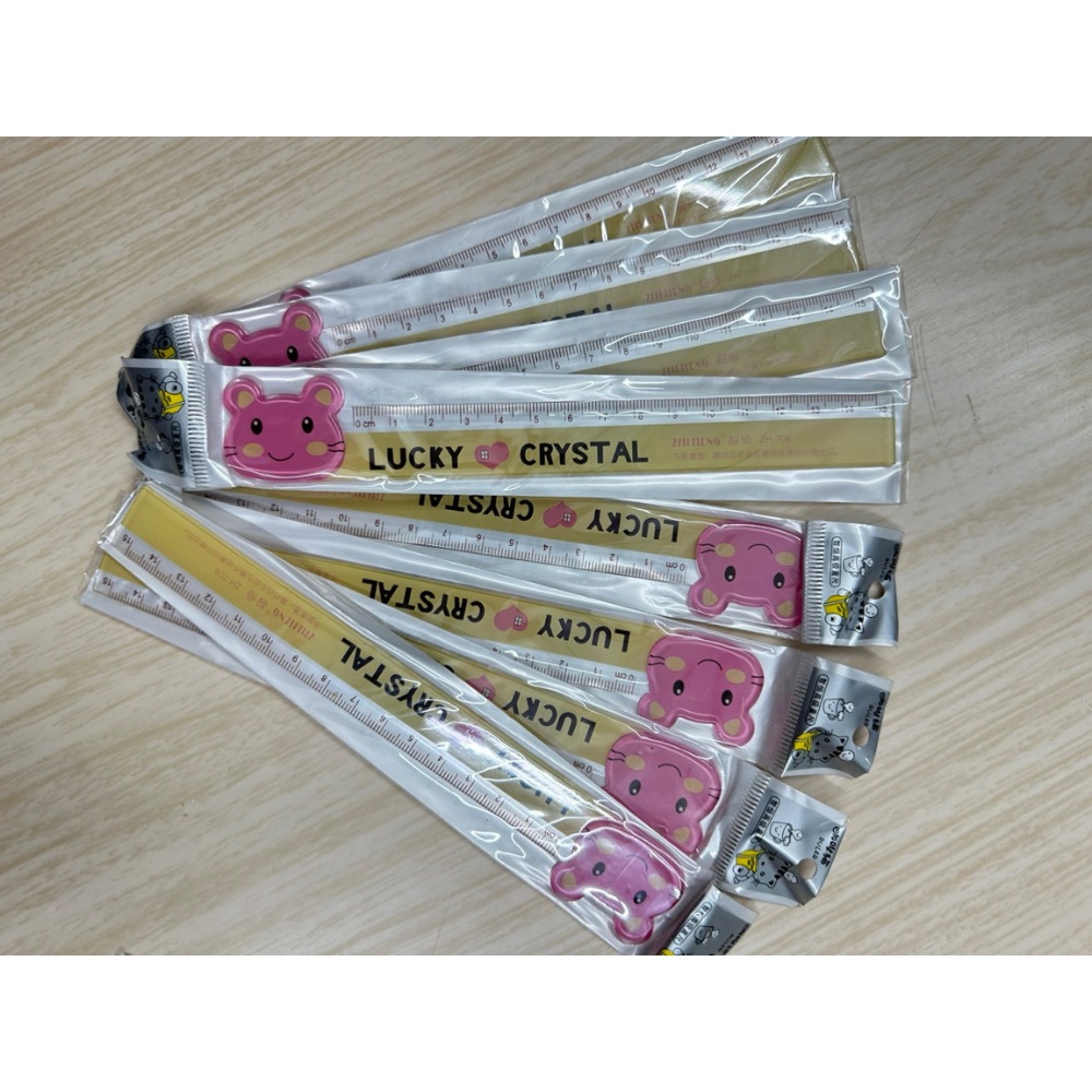 Thước Kẻ Nhựa Cho Học Sinh Hình Động Vật Dài 15cm