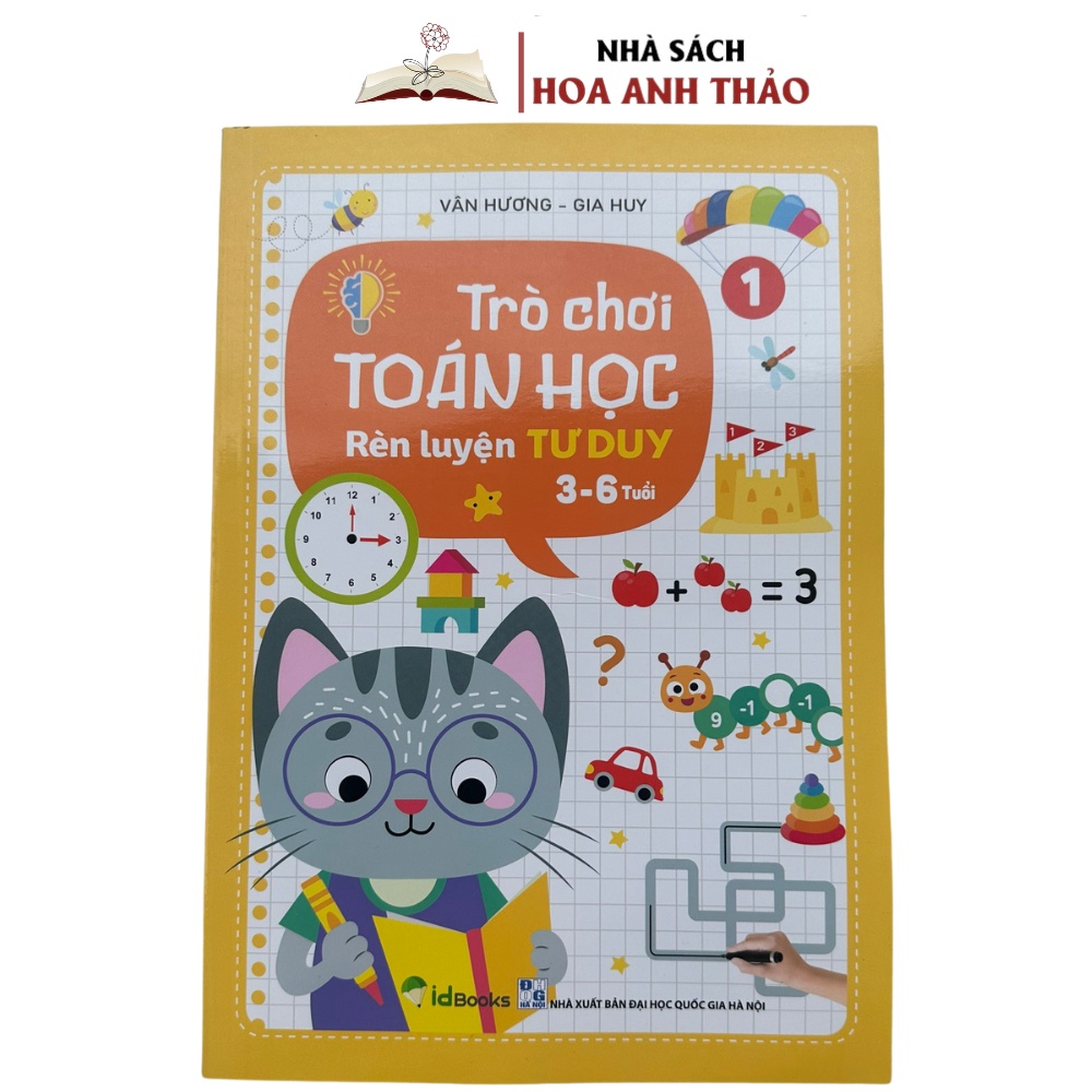 Sách - Trò Chơi Toán Học Rèn Luyện Tư Duy 3 - 6 Tuổi ( Bộ 2 Quyển )