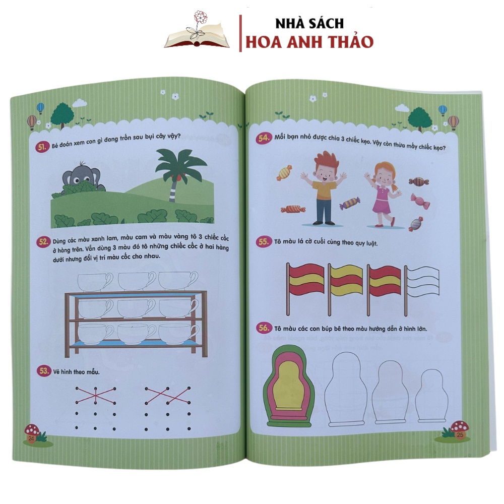 Sách - Trò Chơi Toán Học Rèn Luyện Tư Duy 3 - 6 Tuổi ( Bộ 2 Quyển )
